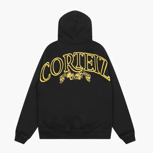 Corteiz Superior Royale Zip Hoodie Black/Yellow