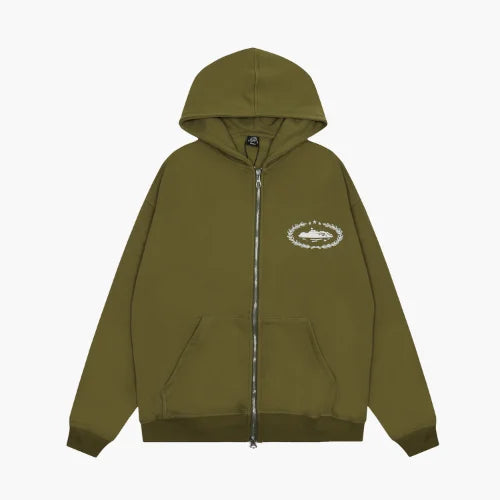 Corteiz Superior Royale Zip Hoodie Green