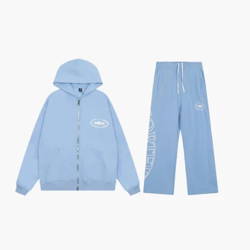 Corteiz Superior Royale Zip Tracksuit Baby Blue