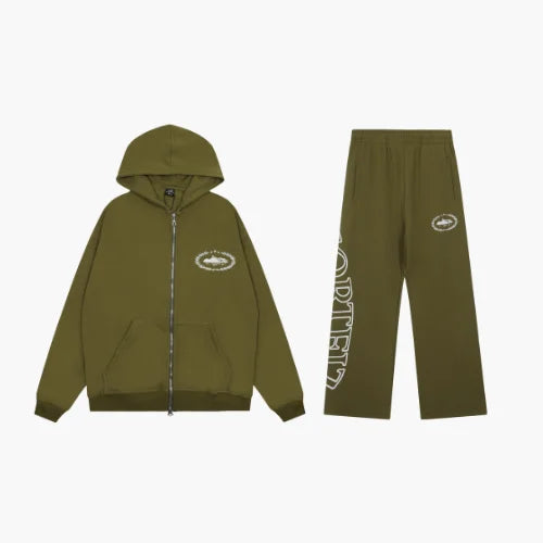 Corteiz Superior Royale Zip Tracksuit Green