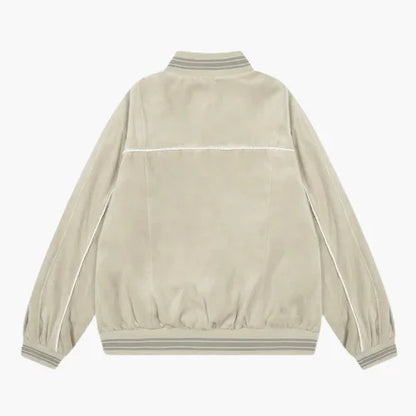 Corteiz VVS Uptown Velour Track Cream Jacket