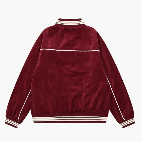 Corteiz VVS Uptown Velour Track Red Jacket