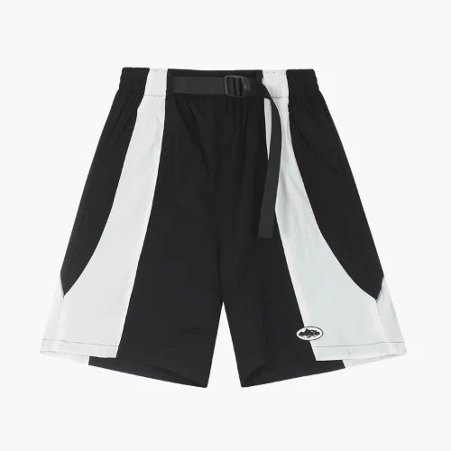 Corteiz Windbreaker Sun And Rain Shorts Black