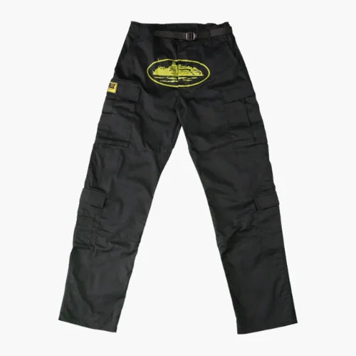 Corteiz Yella Guerillaz Cargos BlackYellow