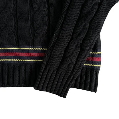 Corteiz Wimbledon Knit Sweater - Black