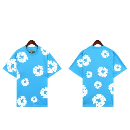 Denim Tears Cotton T-Shirt Sky Blue
