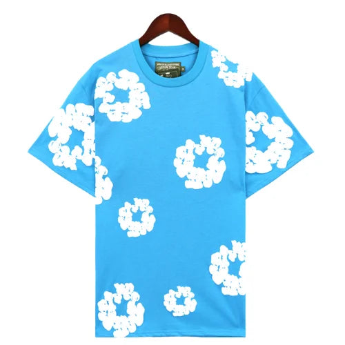 Denim Tears Cotton T-Shirt Sky Blue