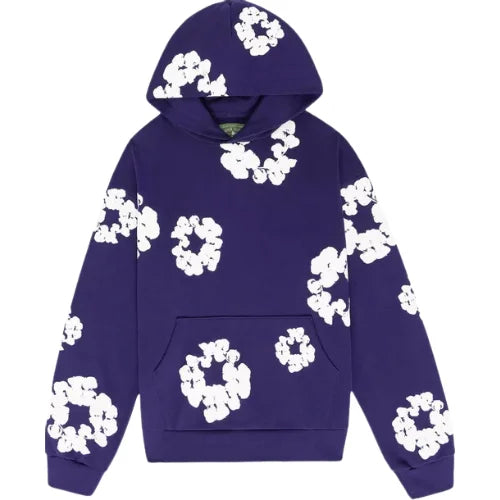 Denim Tears Hoodie The Cotton Wreath Purple