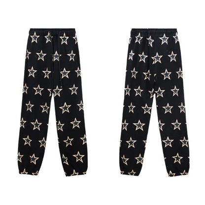 Denim Tears Star Sweatpants Black