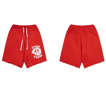 Denim Tears University Shorts Red
