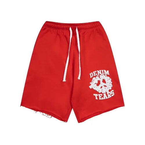 Denim Tears University Shorts Red
