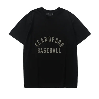 Essentials Baseball Black T Shirt