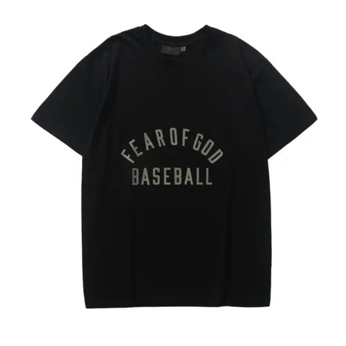 Essentials Baseball Black T Shirt