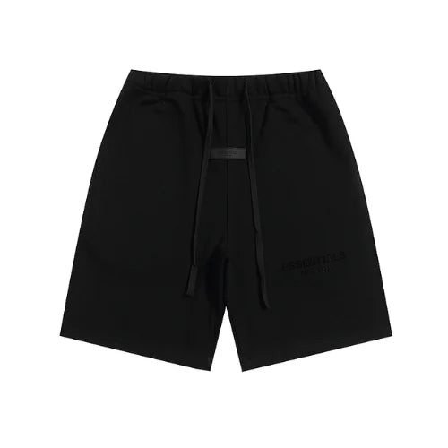 Essentials Black Sweat Short