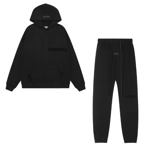 Essentials Black Tracksuit