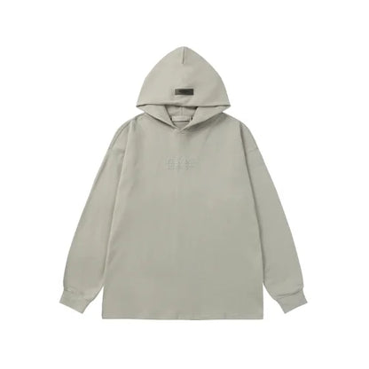 Essentials Cotton-Blend Jersey Grey Hoodie