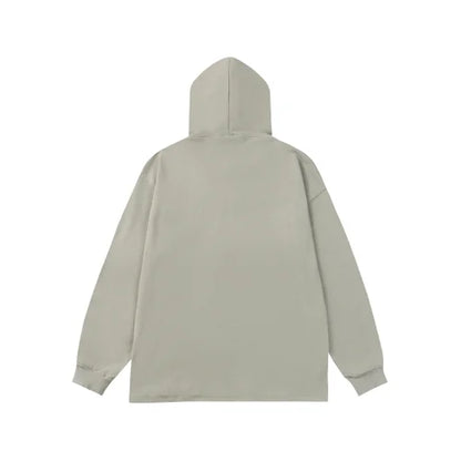 Essentials Cotton-Blend Jersey Grey Hoodie