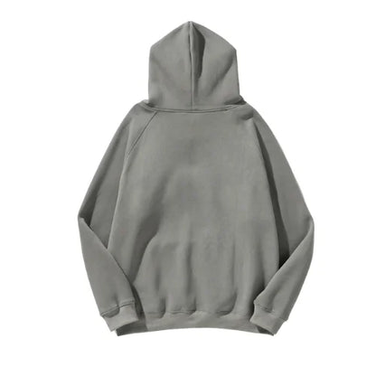 Essentials Embossed Relief Grey Hoodie