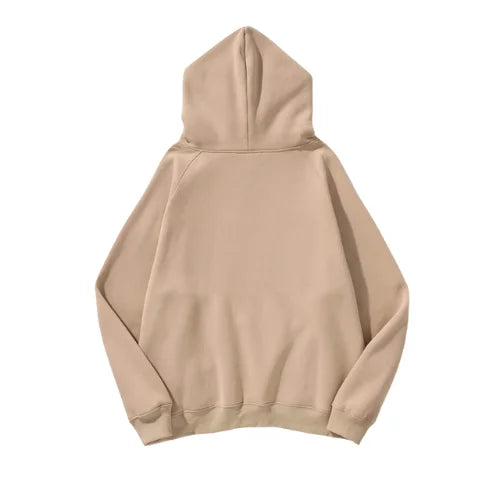 Essentials Embossed Relief Light Brown Hoodie