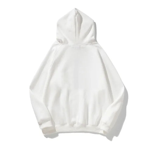 Essentials Embossed Relief White Hoodie