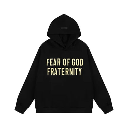 Essentials FOG Fraternity Black Hoodie