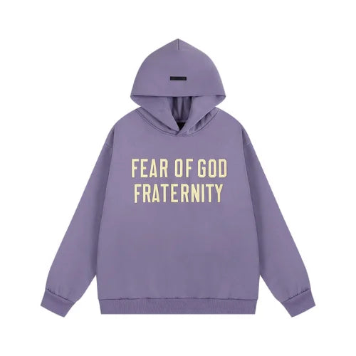 Essentials FOG Fraternity Purple Hoodie