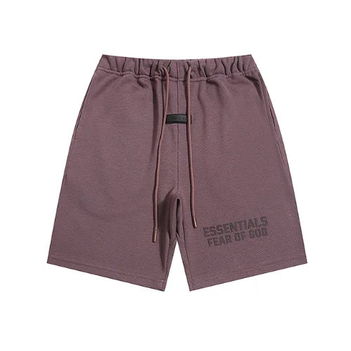 Essentials Fear of God Muted Purple-Brown Shorts