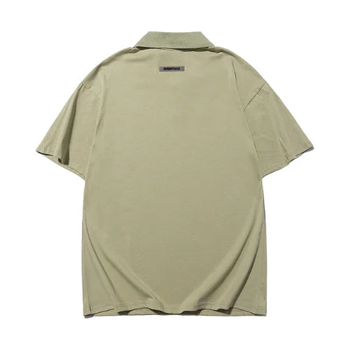 Essentials Green Collar T Shirt