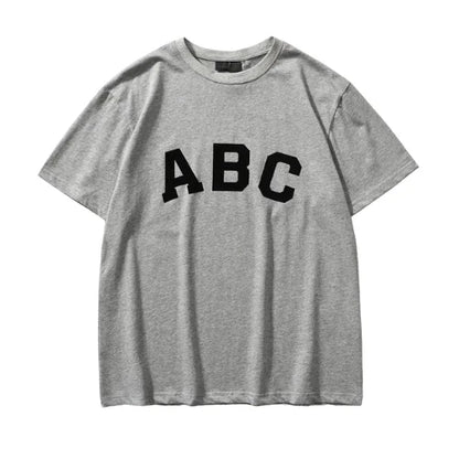 Essentials Grey ABC Logo T Shirt
