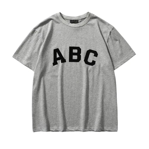 Essentials Grey ABC Logo T Shirt