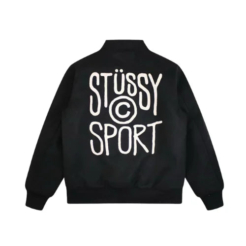 Kurtka Stussy 8 Sport Melton Varsity Black