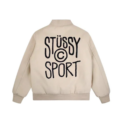 Kurtka Stussy 8 Sport Melton Varsity Cream
