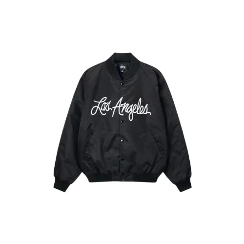 Kurtka Stussy LA Chapter Satin Varsity Black