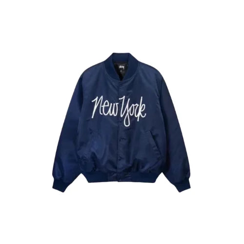 Kurtka Stussy NY Chapter Satin Varsity Navy