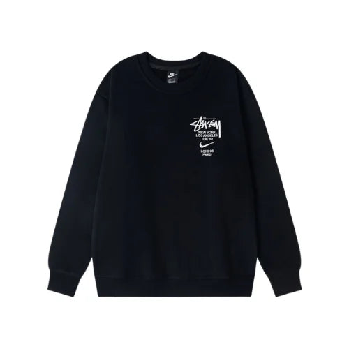 Nike x Stussy International Crewneck Black Sweatshirt