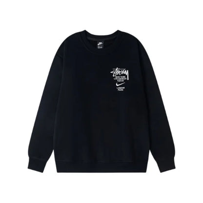Nike x Stussy International Crewneck Black Sweatshirt