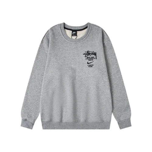 Nike x Stussy International Crewneck Grey Sweatshirt