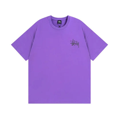 Stussy Skull Wings Pigment Dyed T Shirt Purple