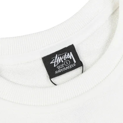 Stussy 8 Ball Corp Crew White