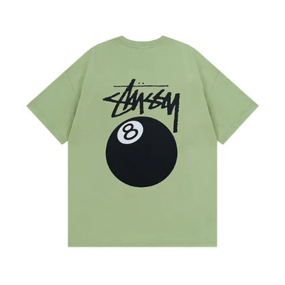 Stussy 8 Ball Pigment Dyed T Shirt Green
