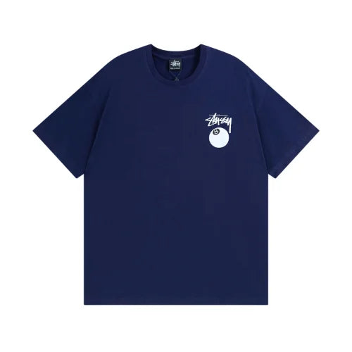 Stussy 8 Ball Pigment Dyed T Shirt Navy