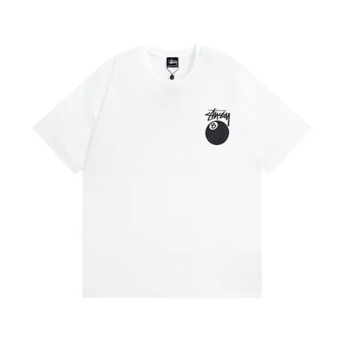Stussy 8 Ball Pigment Dyed T Shirt White