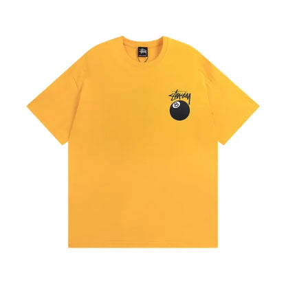 Stussy 8 Ball Pigment Dyed T Shirt Yellow