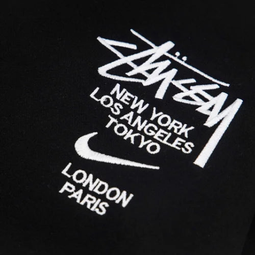 Stussy Bluza Black World Tour Zip