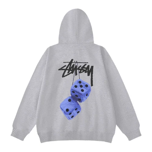Stussy Bluza Dice Graphic Grey