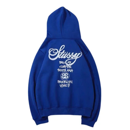 Stussy Bluza World Tour Navy