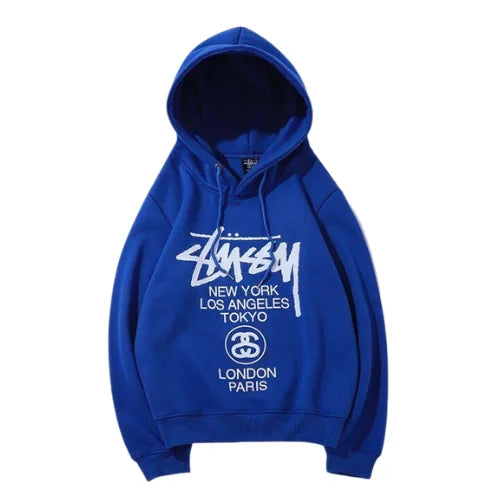 Stussy Bluza World Tour Navy