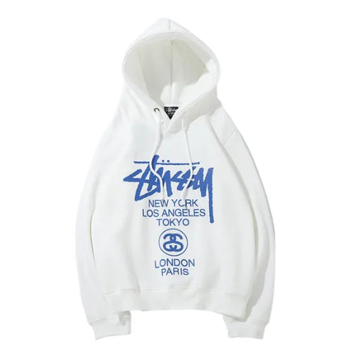 Stussy Bluza World Tour White
