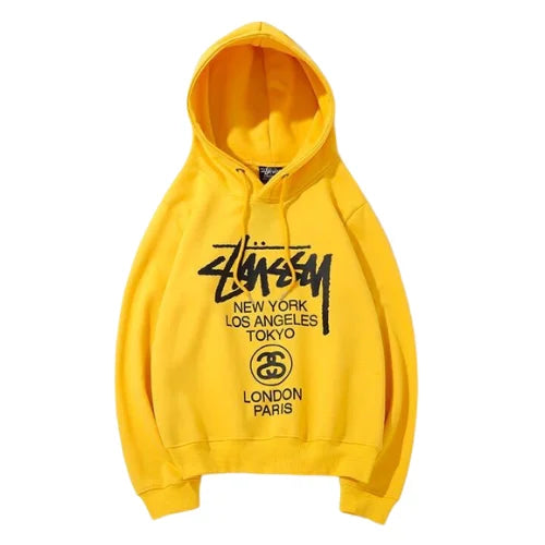 Stussy Bluza World Tour Yellow