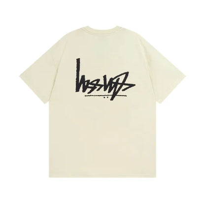 Stussy Flipped T Shirt Cream